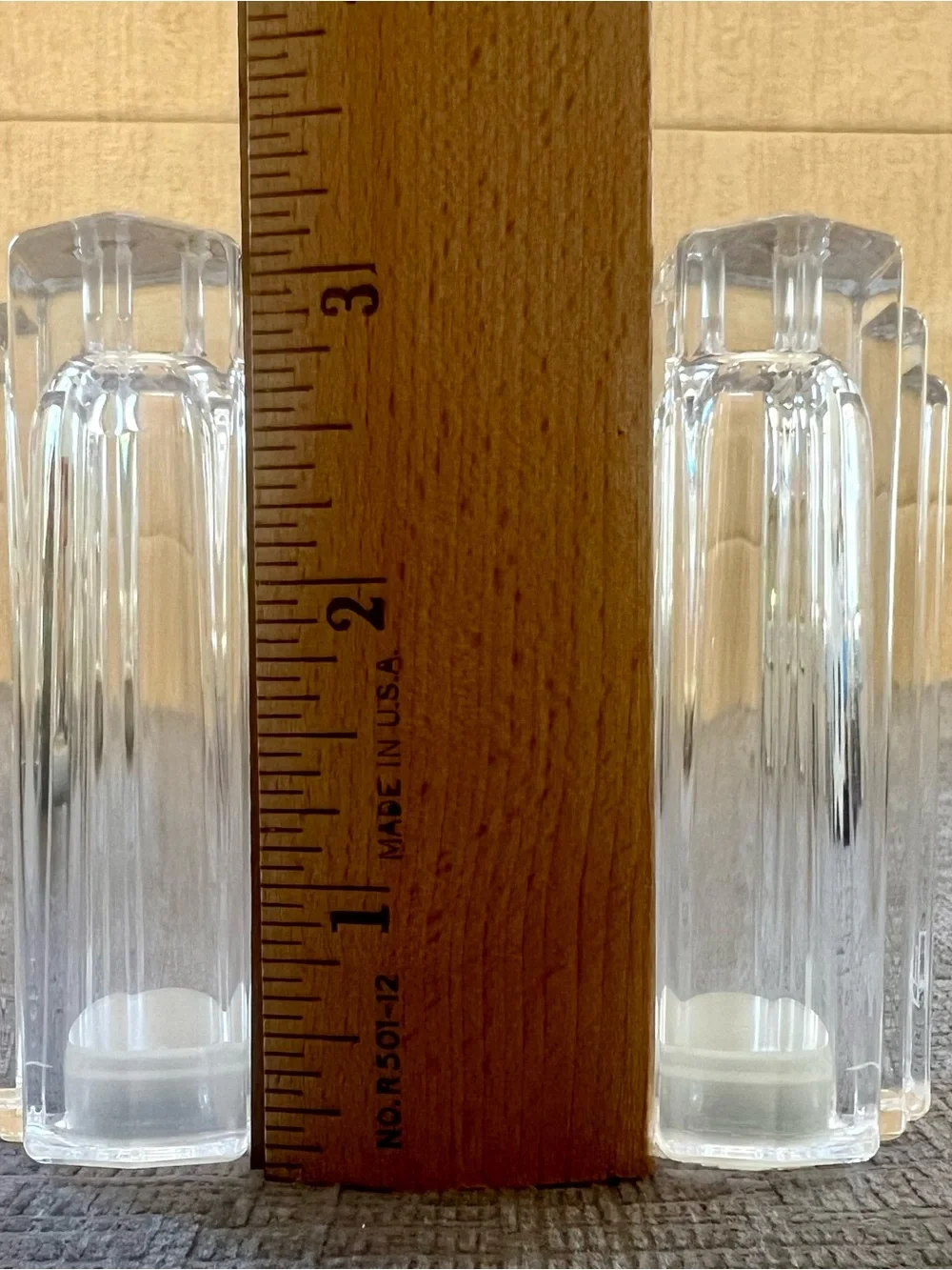 Ralph Lauren Clear Crystal Ribbed Salt and Pepper Shakers